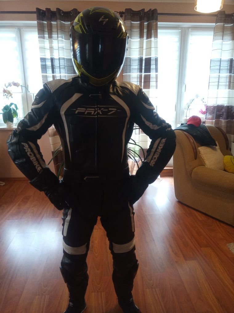 Strój motocyklowy skórzany probiker prx-7