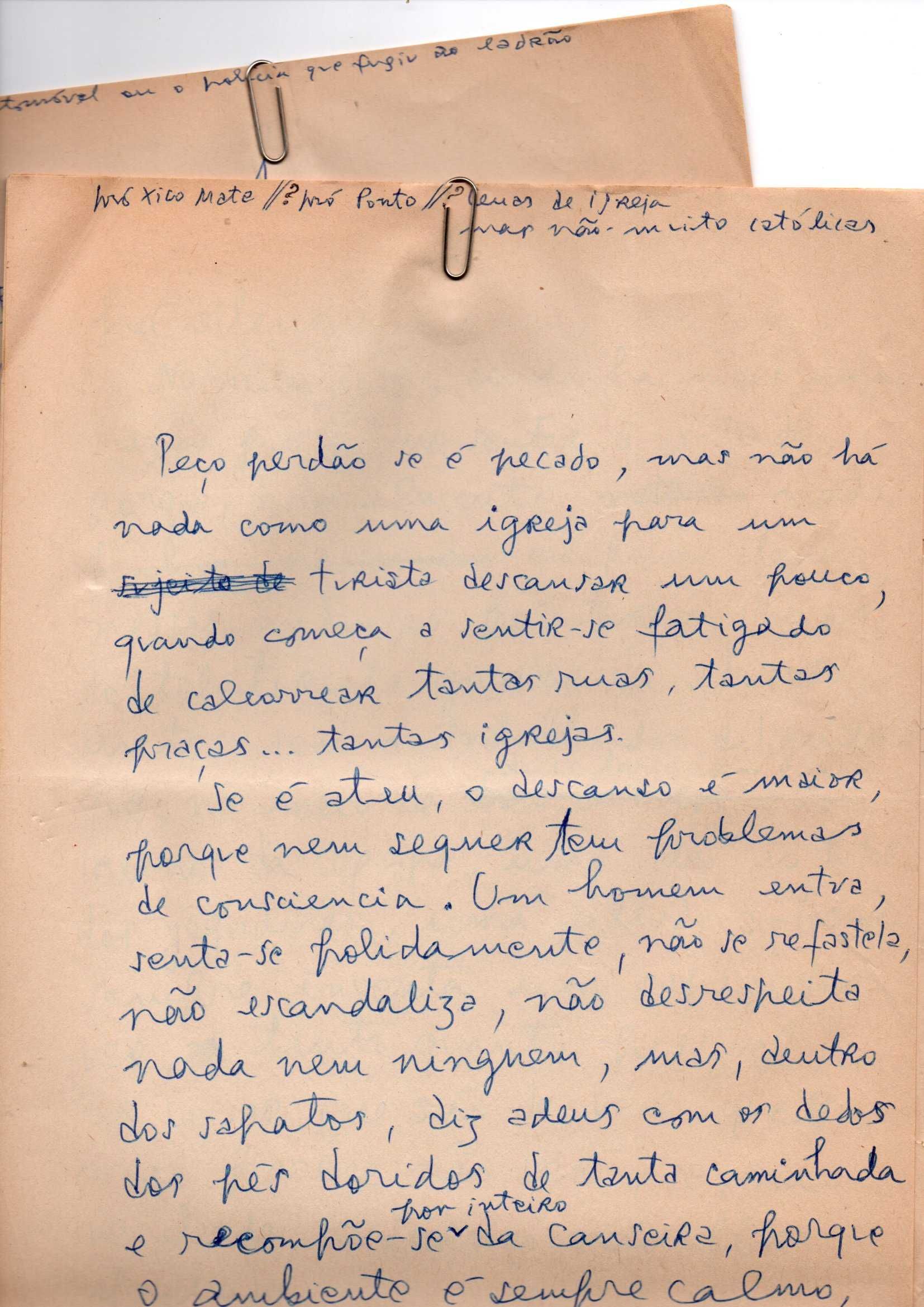 MANUSCRITOS - Carlos Pinhão