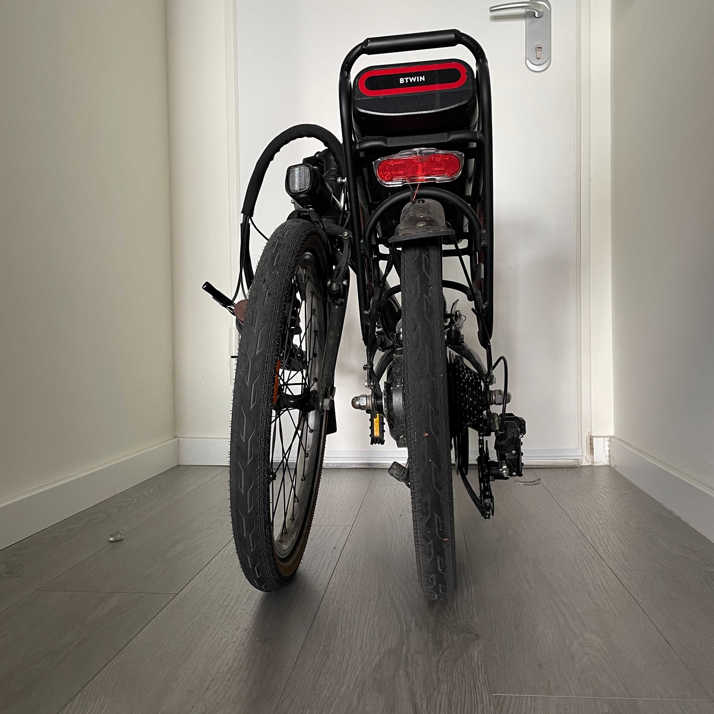 Bicicleta Elétrica Dobrável BTWIN E FOLD 500 Verde