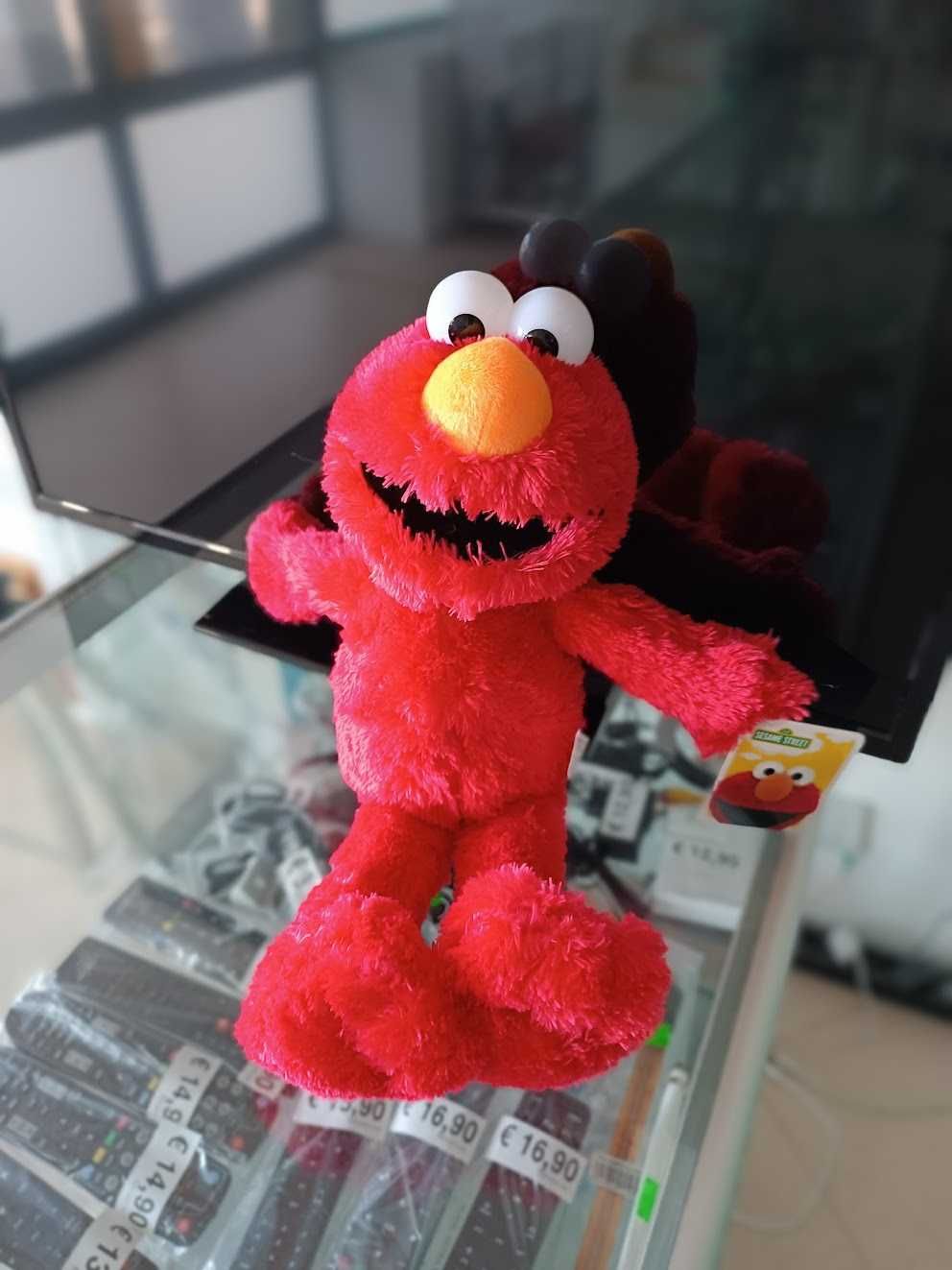 PROMO:Peluche Rua Sésamo Elmo 37cm