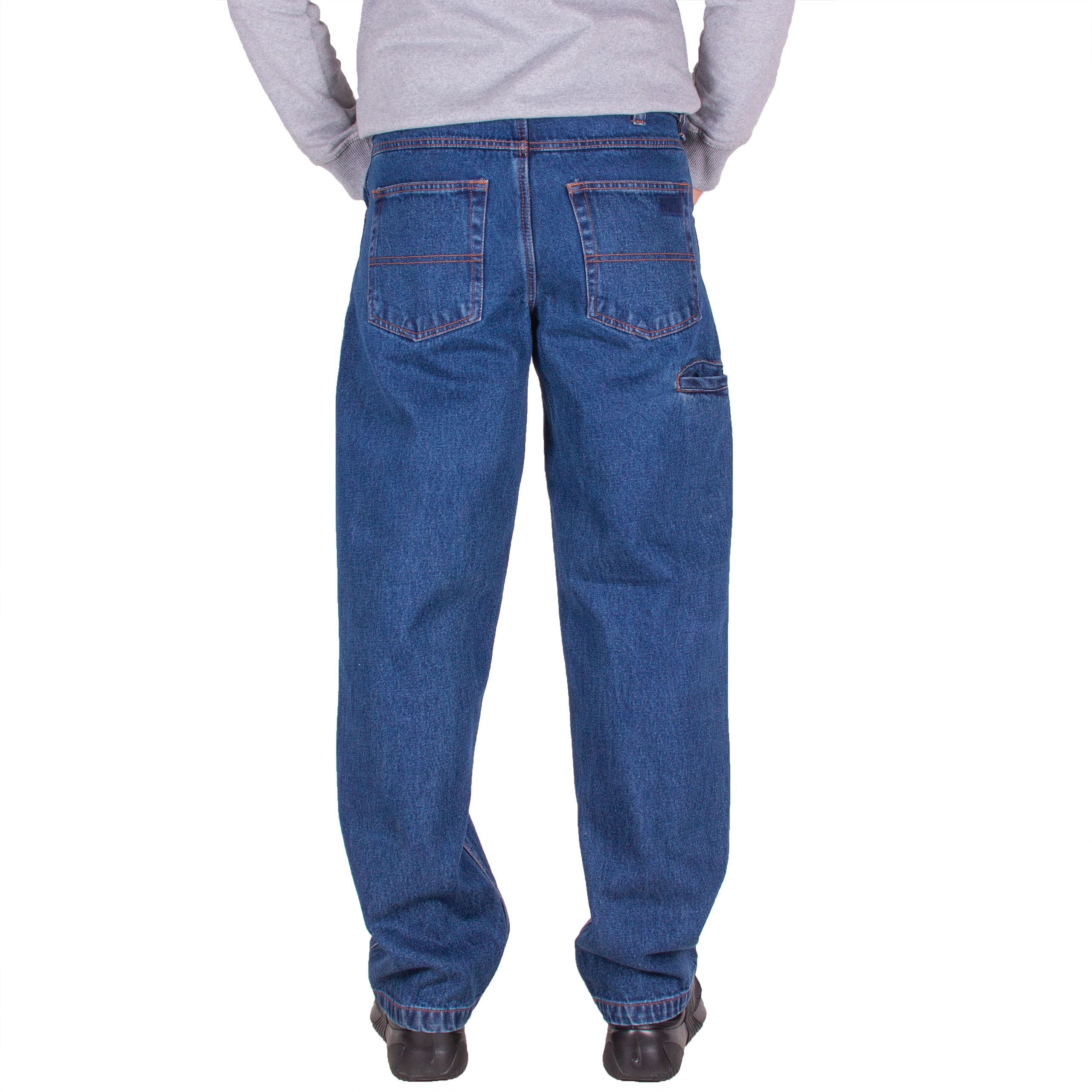 Spodnie Robocze Męskie Jeansy Pas 84Cm W32 L34