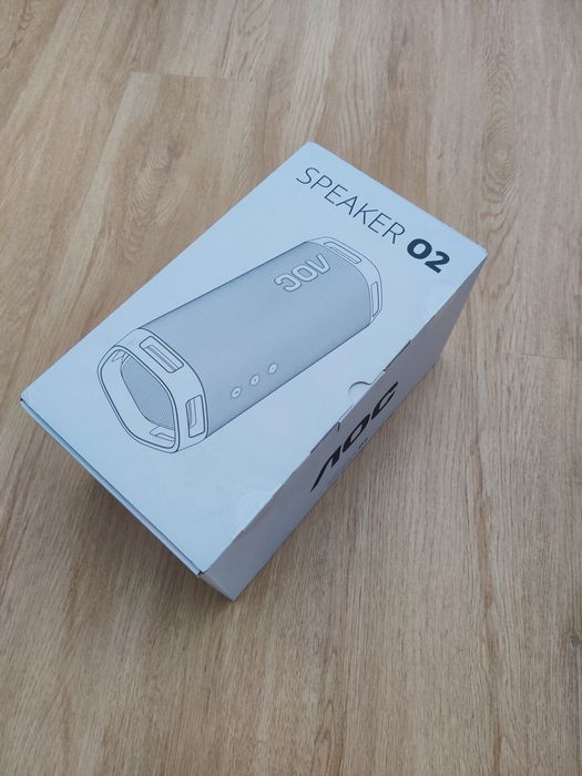 Głośnik bluetooth mobilny przenośny AOC 02,NOWY, zaklejony,biały, A0C