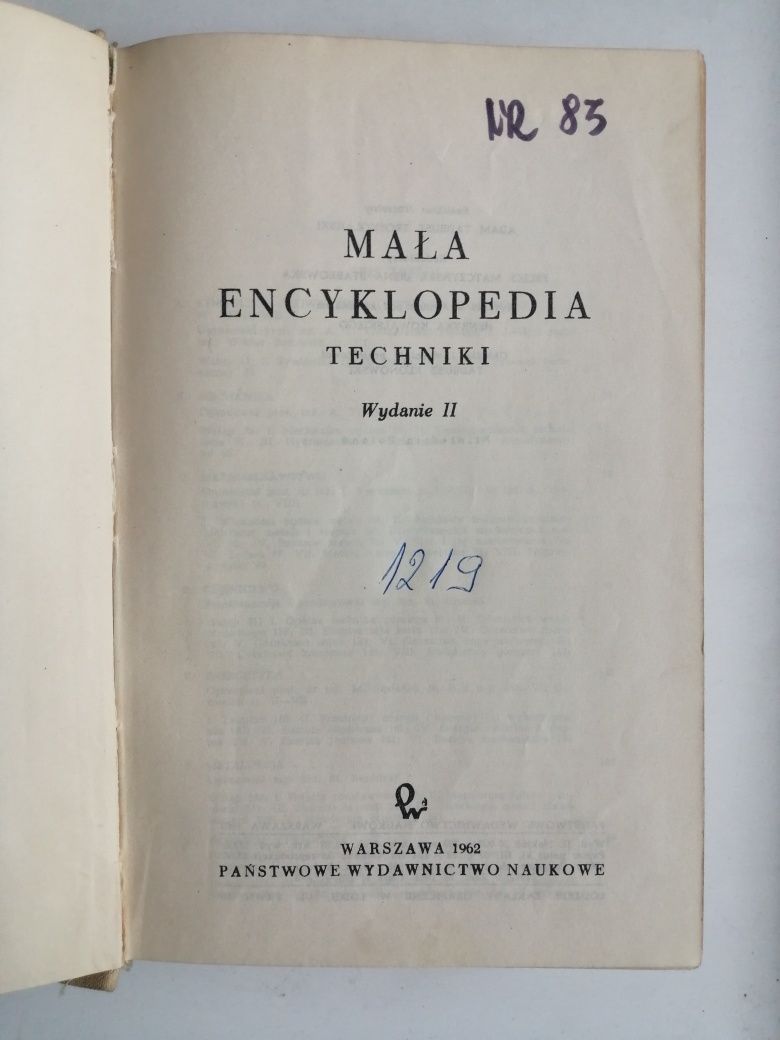 Mała encyklopedia techniki - Adam Tadeusz Troskolański