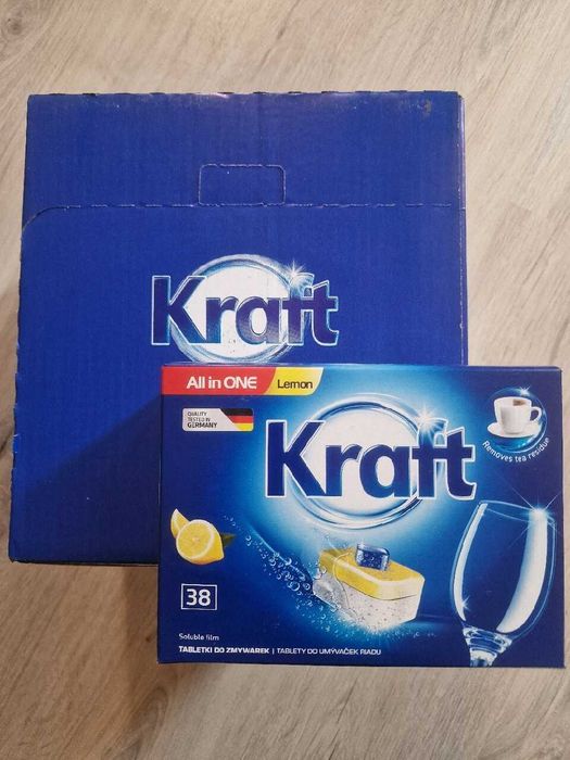 Tabletki do  zmywarki all in one  lemon  KRAFT 8x 38 SZT.