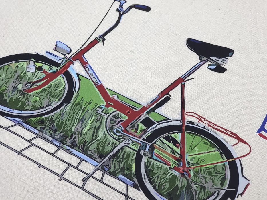 Torba zakupowa Romet Wigry 3 PRL 100% bawełna ORYGINAŁ DLBIKES