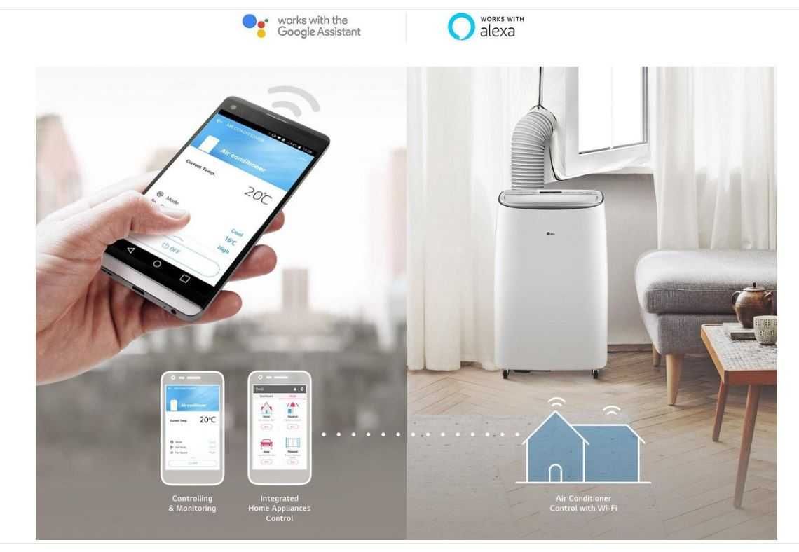 AC portátil LG PA11WS (Dual Inverter, 11000 BTU/h, WiFi, A+) + ofertas