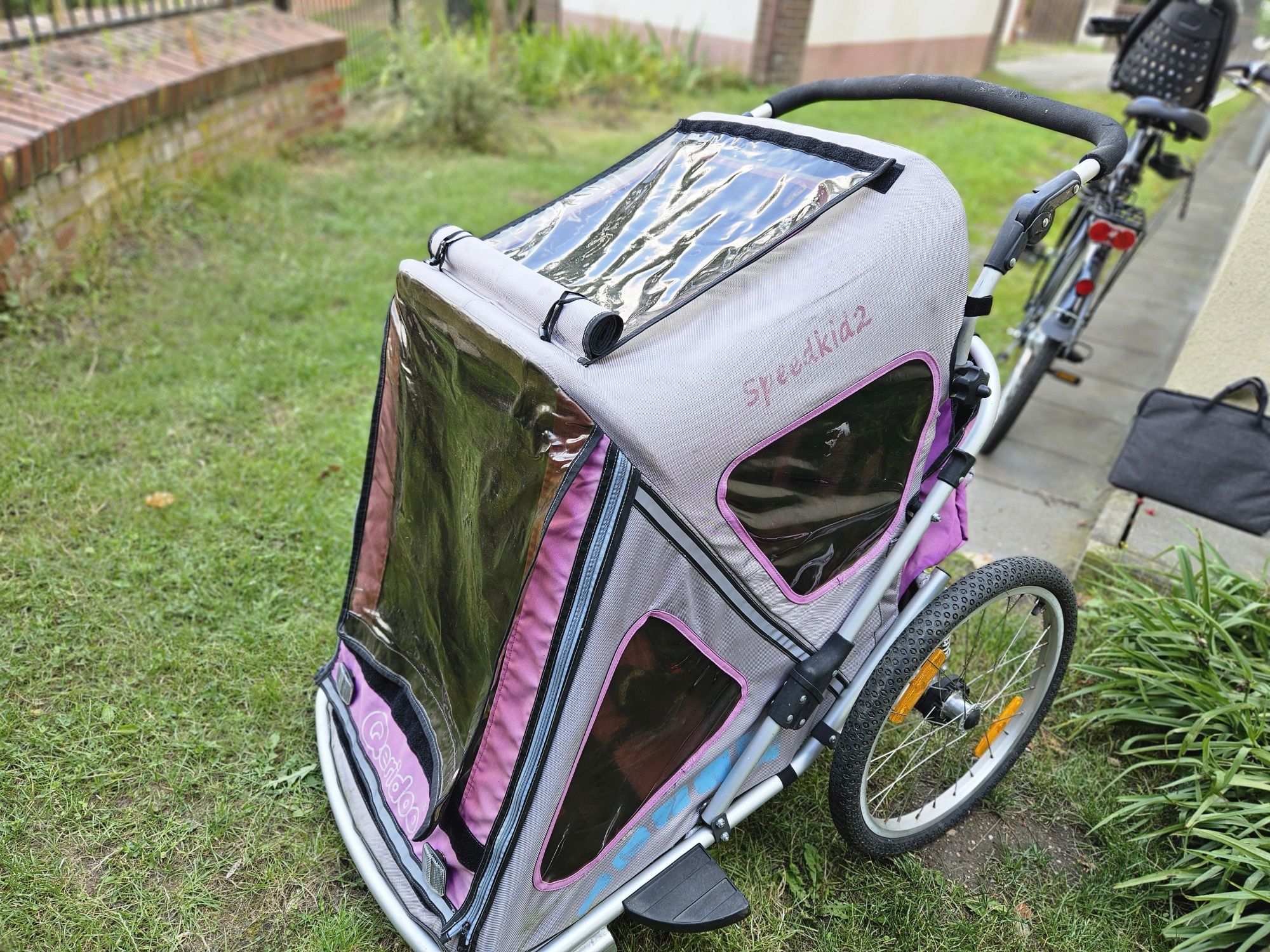 Przyczepka rowerowa Qeridoo 2w1