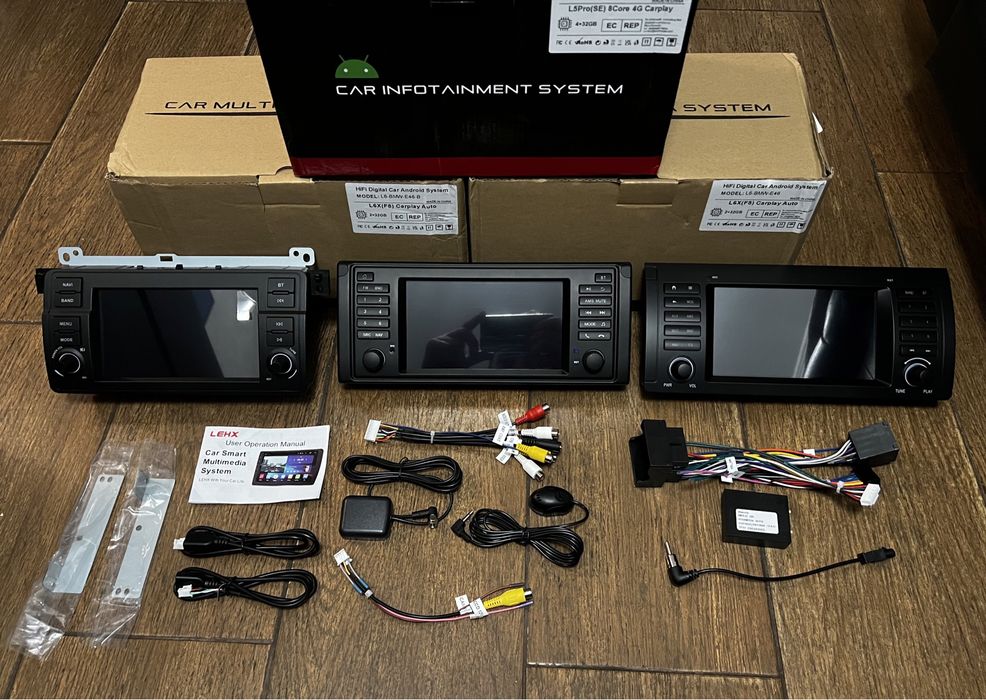 BMW E39 E53 E46 E38 4/32gb 8 Ядер QLED CARPLAY Android GPS Магнітола