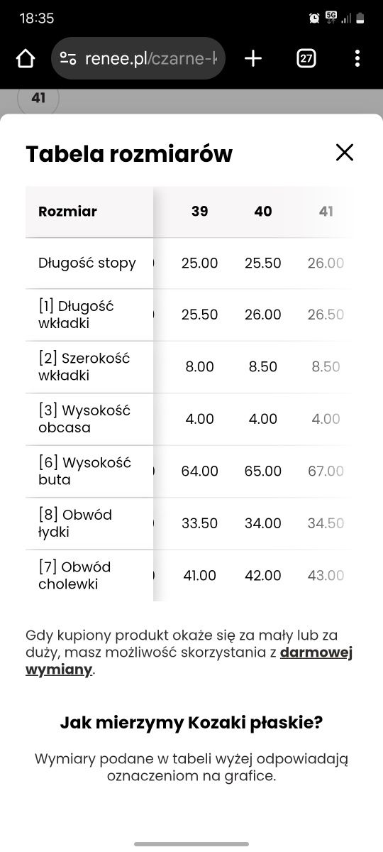 Wysokie kozaki za kolano Renee