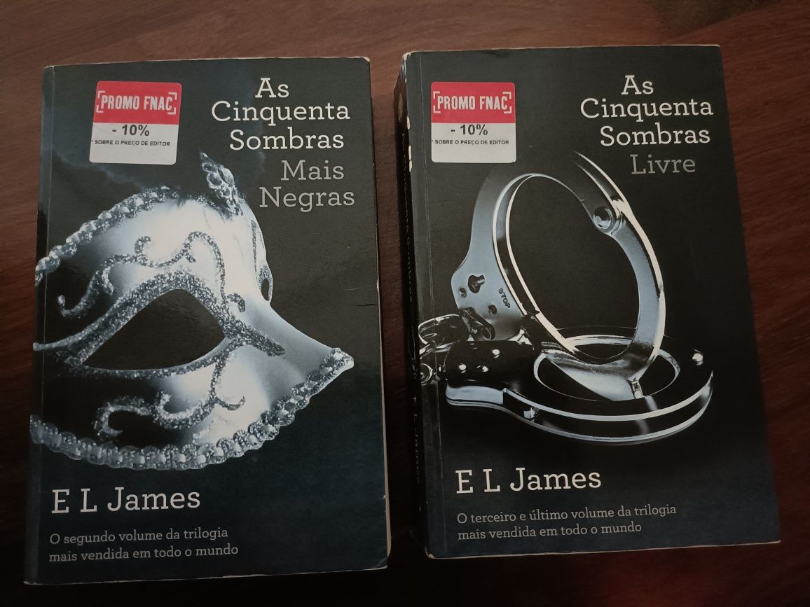 Livros da coleção "As cinquenta sombras de grey"