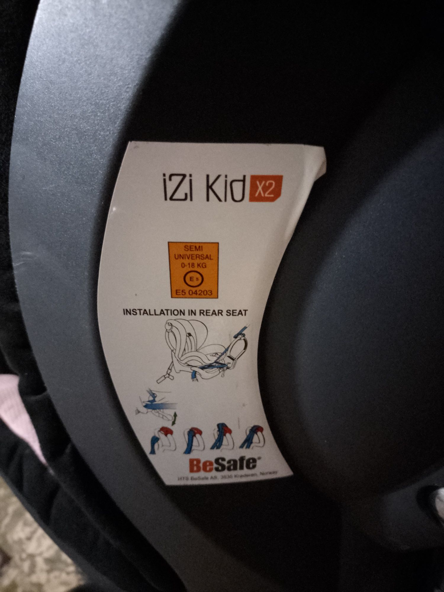 Кресло детское 0-18 кг BeSafe izi kid x2