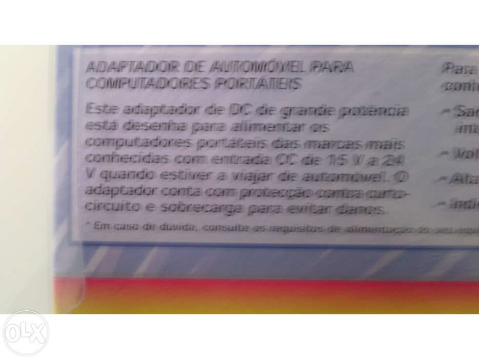 Adaptador de computadores/televisores para veiculos/campismo etc.