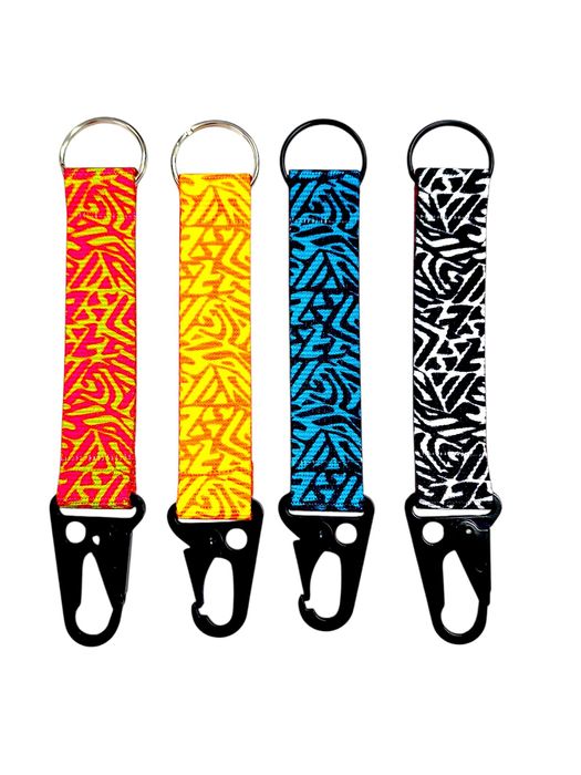 brelok reklamowy z logo 25mm z czarnym karabińczykiem smycze