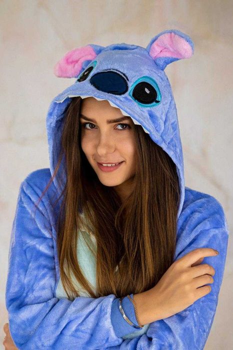 Пижама кигуруми для детей и взрослый. Костюм кегуруми  стич. пикачу