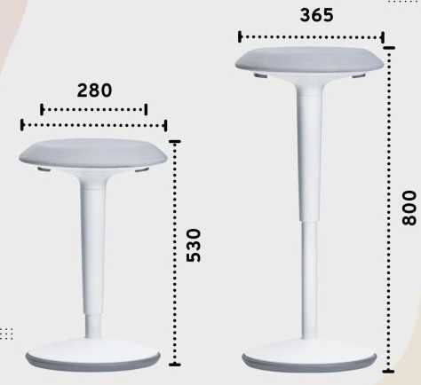 ergonomiczny taboret - Sedus nowy