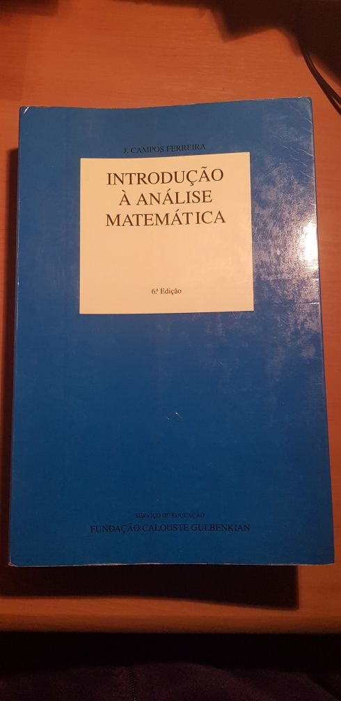 Livro introdução à análise matemática