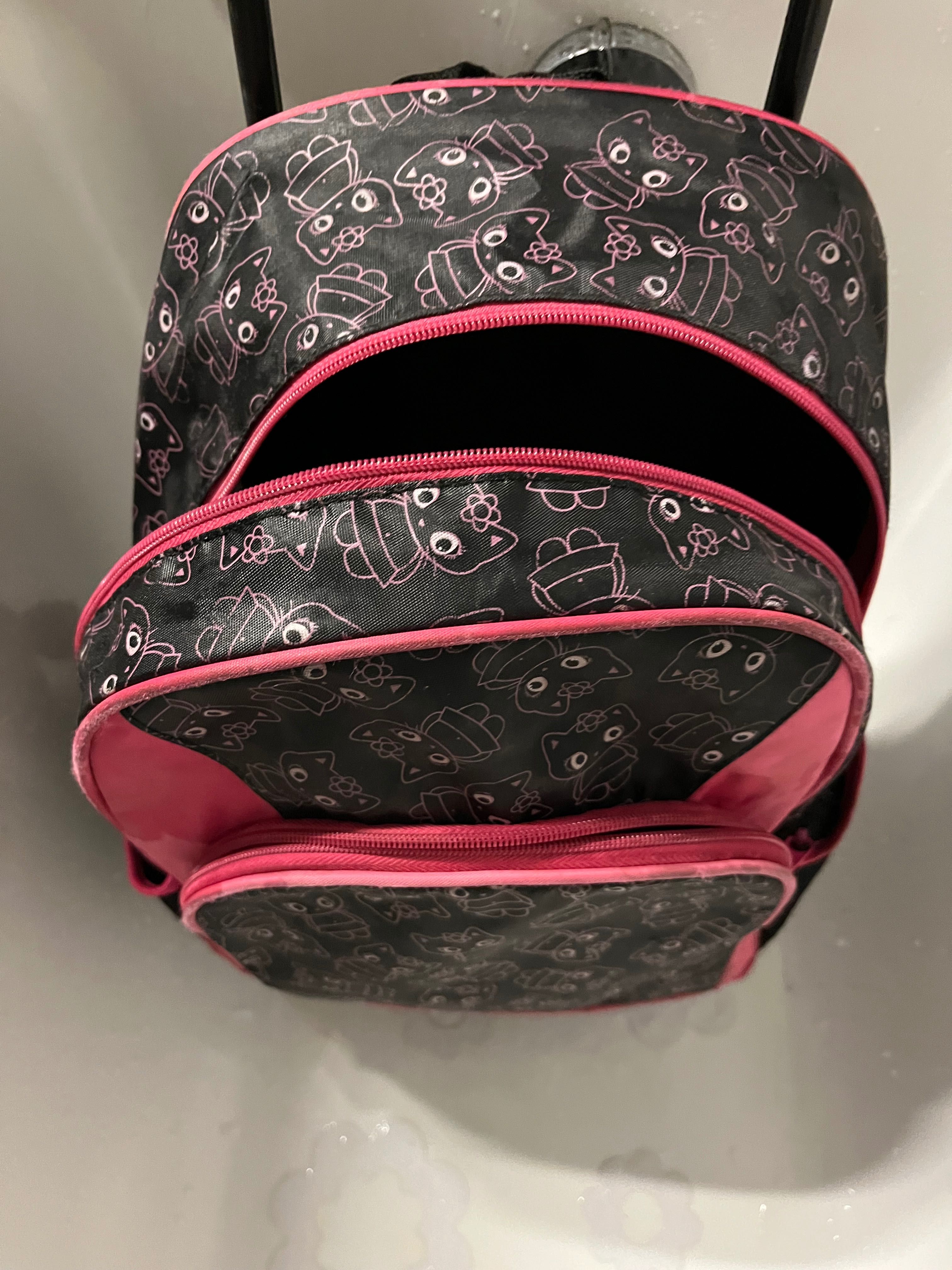 Plecak walizka z rączką Candy Kitty jak Hello Kitty Stan dobry Szkoła
