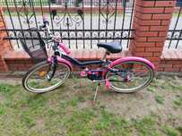 Rower 24" dziecięcy Btwin dla dziewczynki Łódź