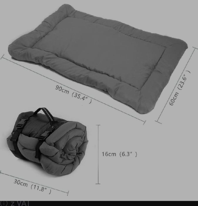 Przenośna mata, kocyk, legowisko dla psa 90x60
