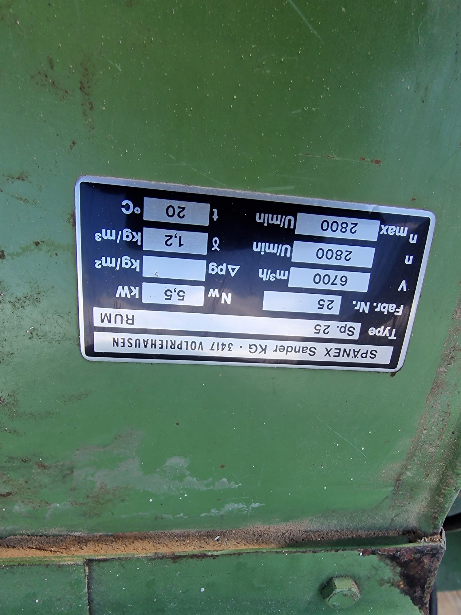 Odciąg do trocin Spanex 5,5kw Wentylator Wyciąg Polytechnik