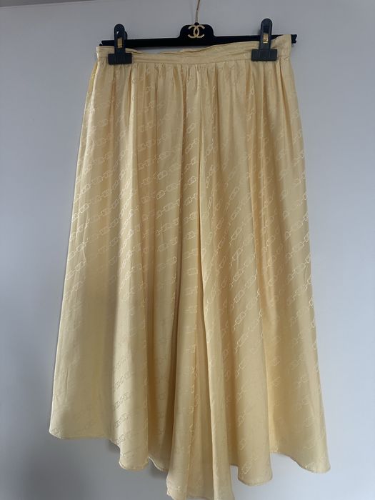CELINE шовкова спідниця midi, 100% silk, оригінал
