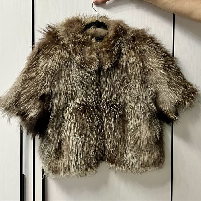 Продам полушубку из натурального меха Чернобурки