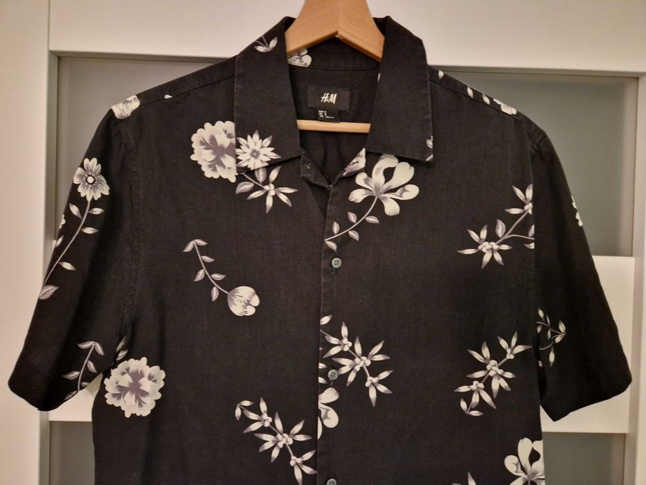 Koszula "hawajska" czarna unisex H&M