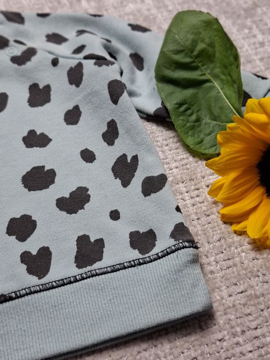 Bluza dresowa dziewczęca  miętowa 6-9 miesięcy