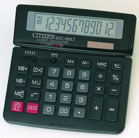 Калькулятор Citizen SDC-365LT