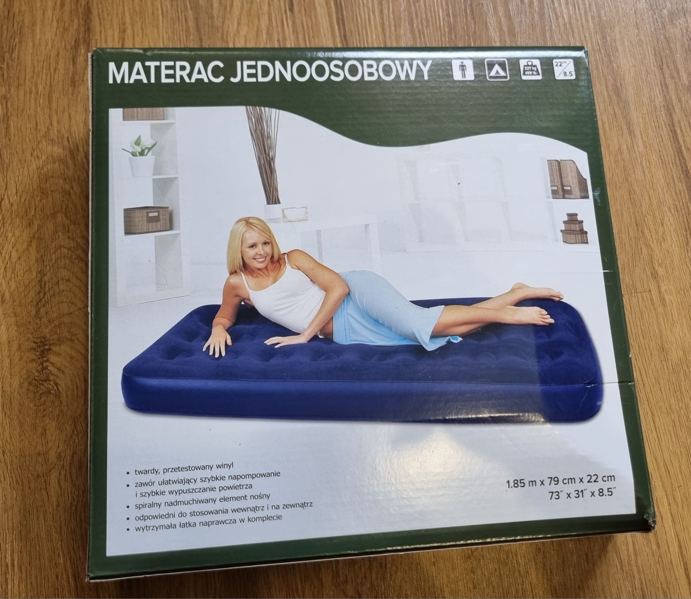 Materac jednoosobowy 185 cm x 79 cm x 22 cm