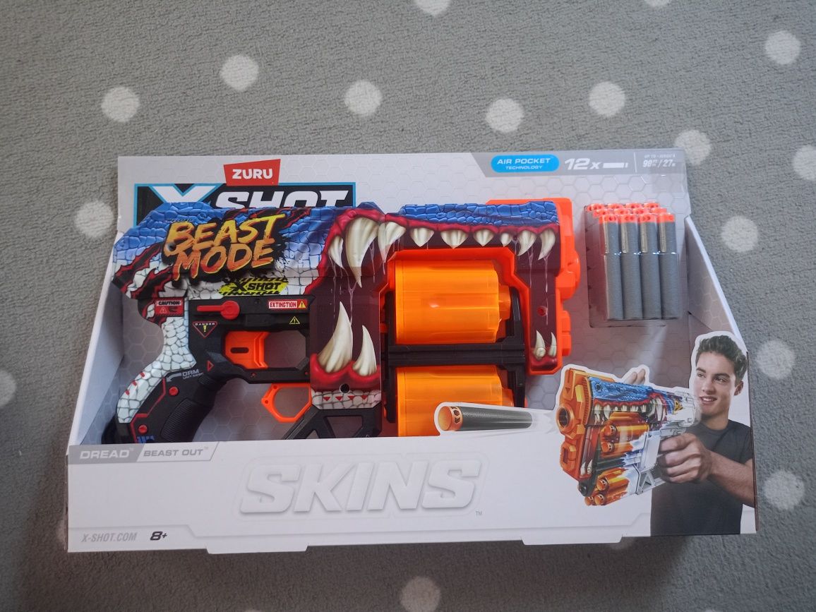 ZURU wyrzutnia pistolet na strzałki X-SHOT Skins Dread wyrzutnia 36517