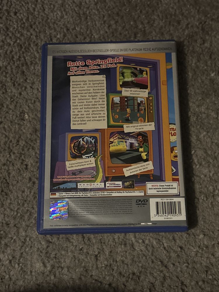 The simpsons: Hit and Run Ps2