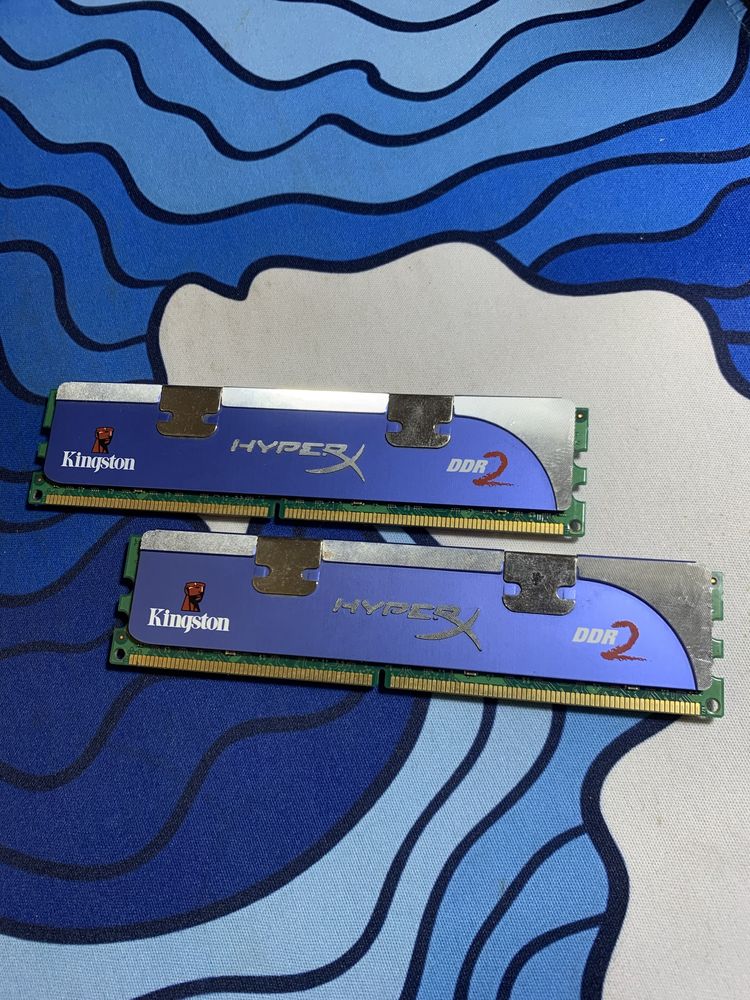 Оперативна пам'ять Kingston HyperX DDR 2 (KHX6400D2K2/4G) 2x4G