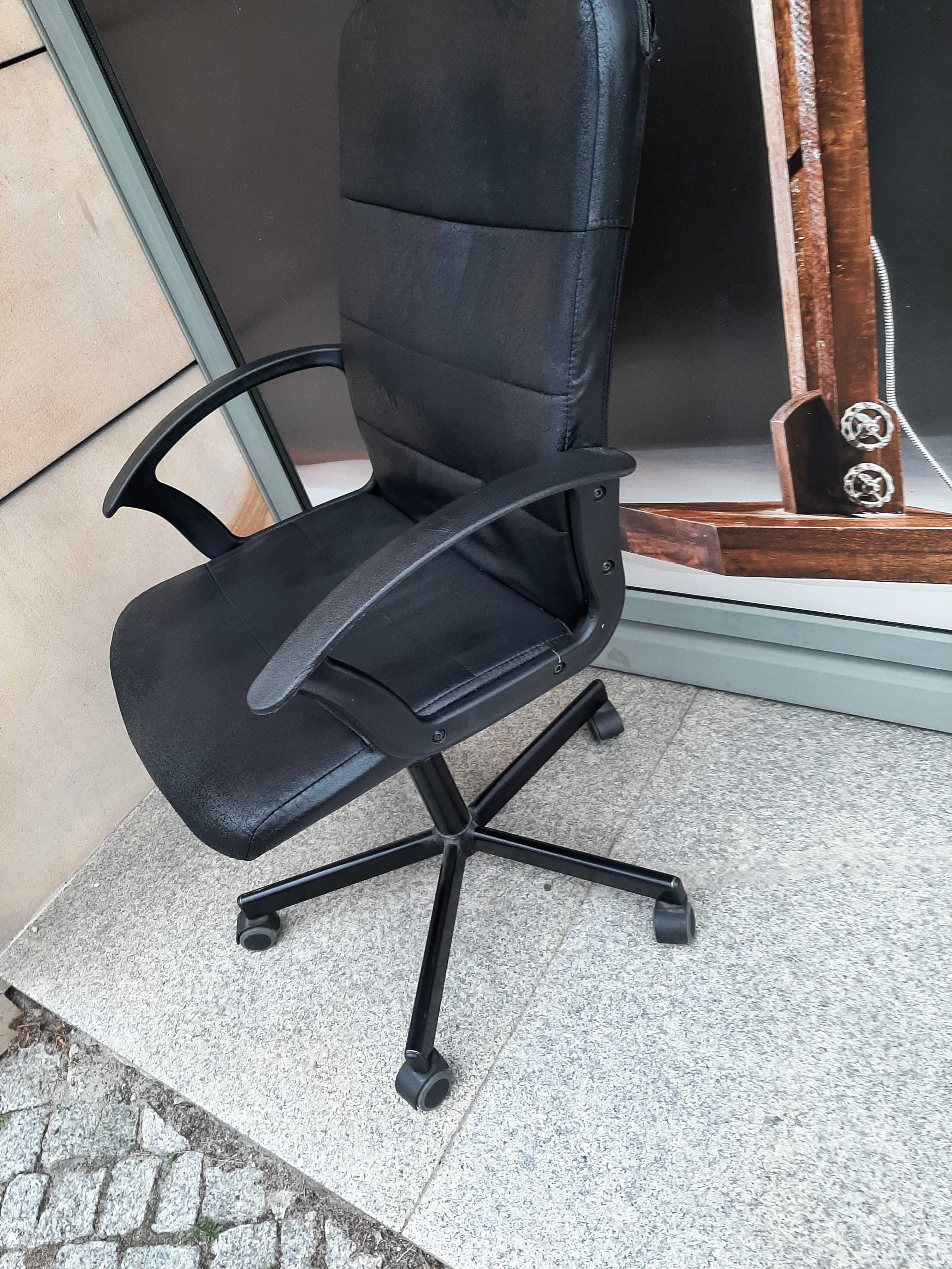 Fotel biurowy obrotowy gracza dziecka nauki biurka Ikea Torcel czarny