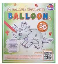 Balon papierowy do kolorowania 3D DIY Nosorożec