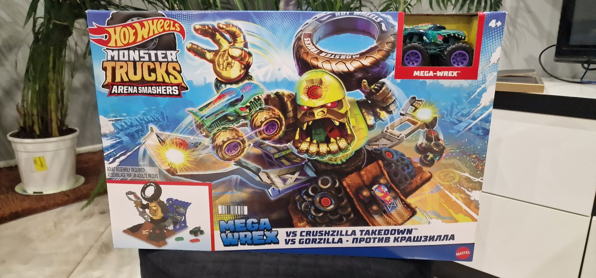 Hot Wheels Monster Trucks Arena Smashers – Arena Goryla Zestaw HPN71