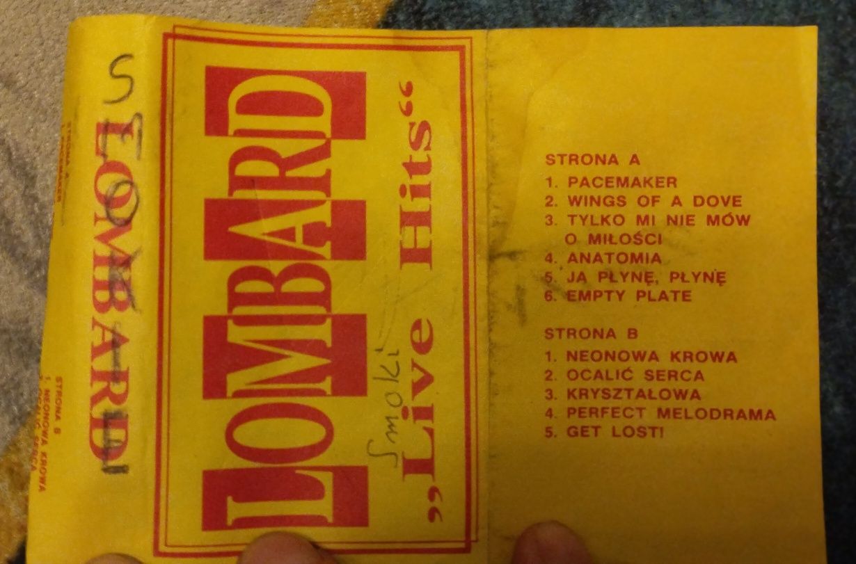 Lombard live hits kaseta audio