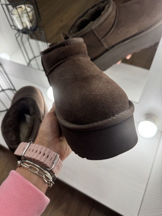 UGG mini platform Burnt коричневі угг