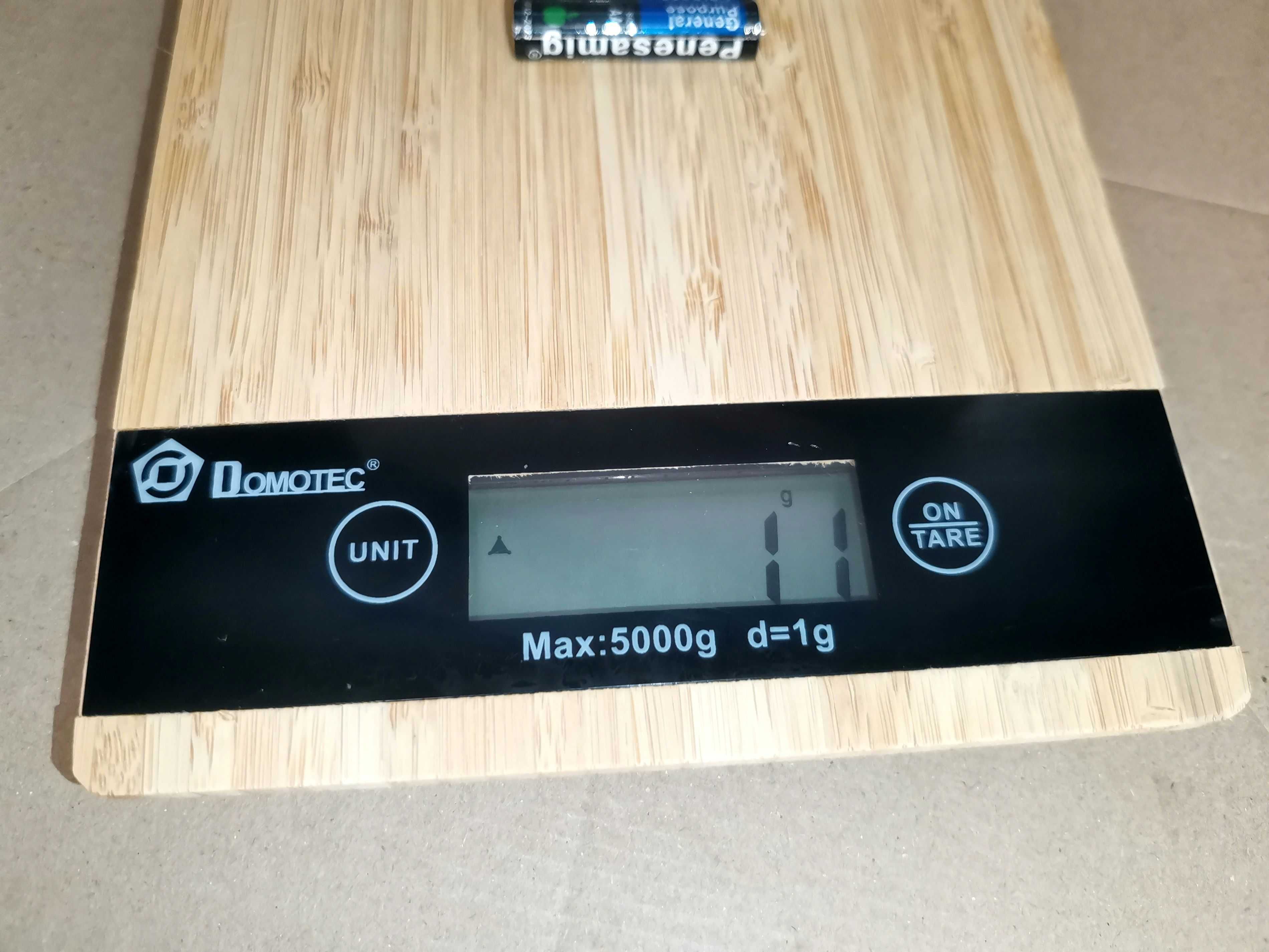 Деревянные кухонные весы Domotec сенсорные до 5 кг с точностью 1г