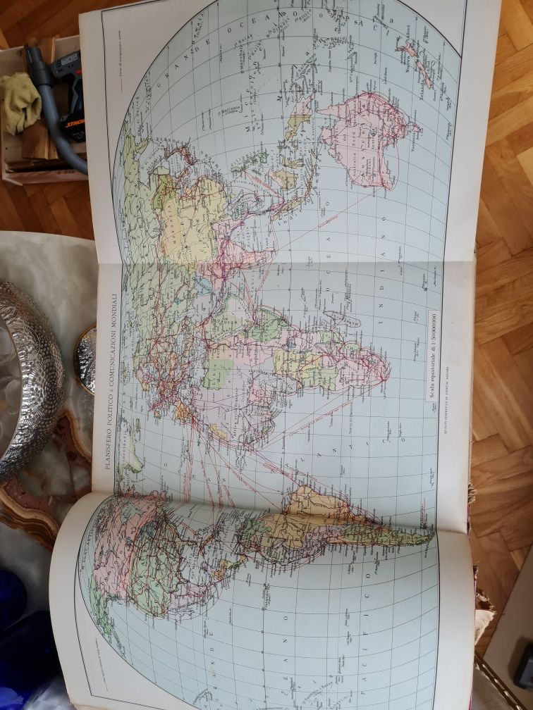 Grande Atlante Geografico IV Editione De Agostini Novara 1938  Atlas
