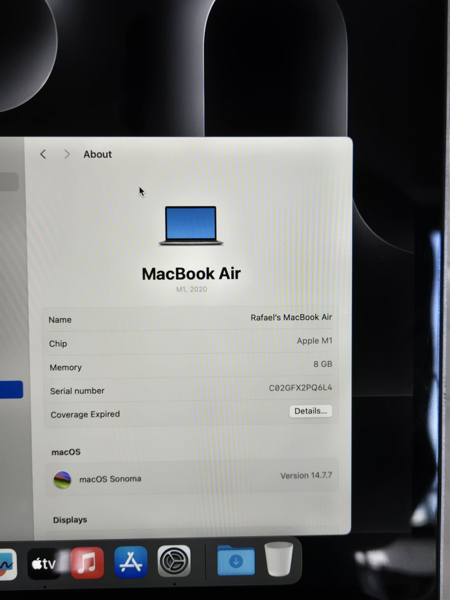 MacBook Air M1 13' com Caixa