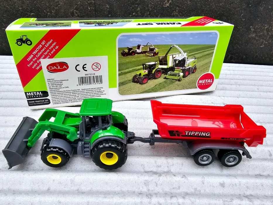 Traktor z przyczepką pojazd rolniczy dla dzieci nowy
