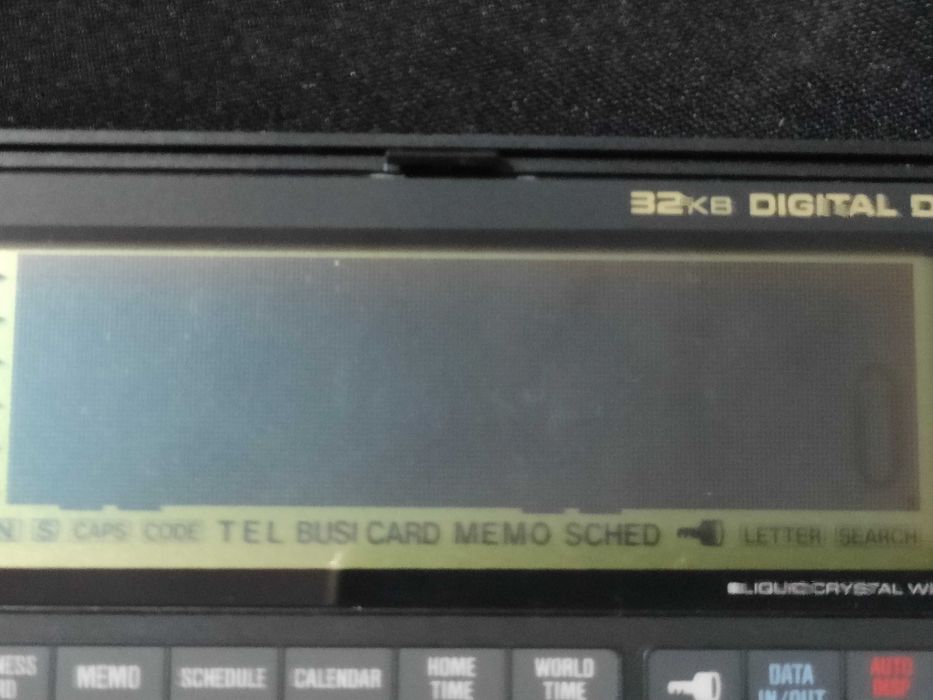 Antiga agenda pessoal Casio