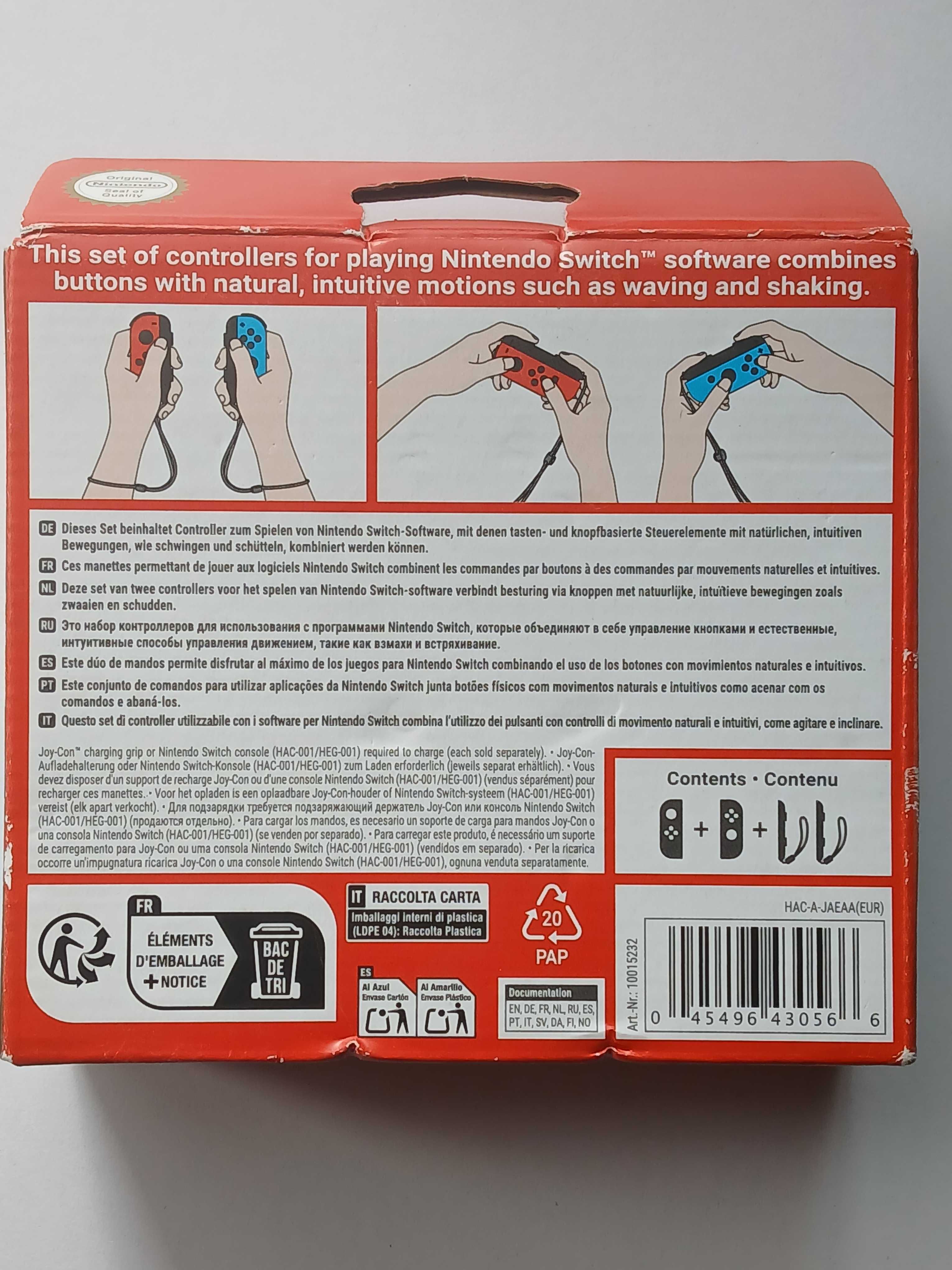 Kontroler NINTENDO Switch Joy-Con Czerwono-niebieski*nowe *oryginal