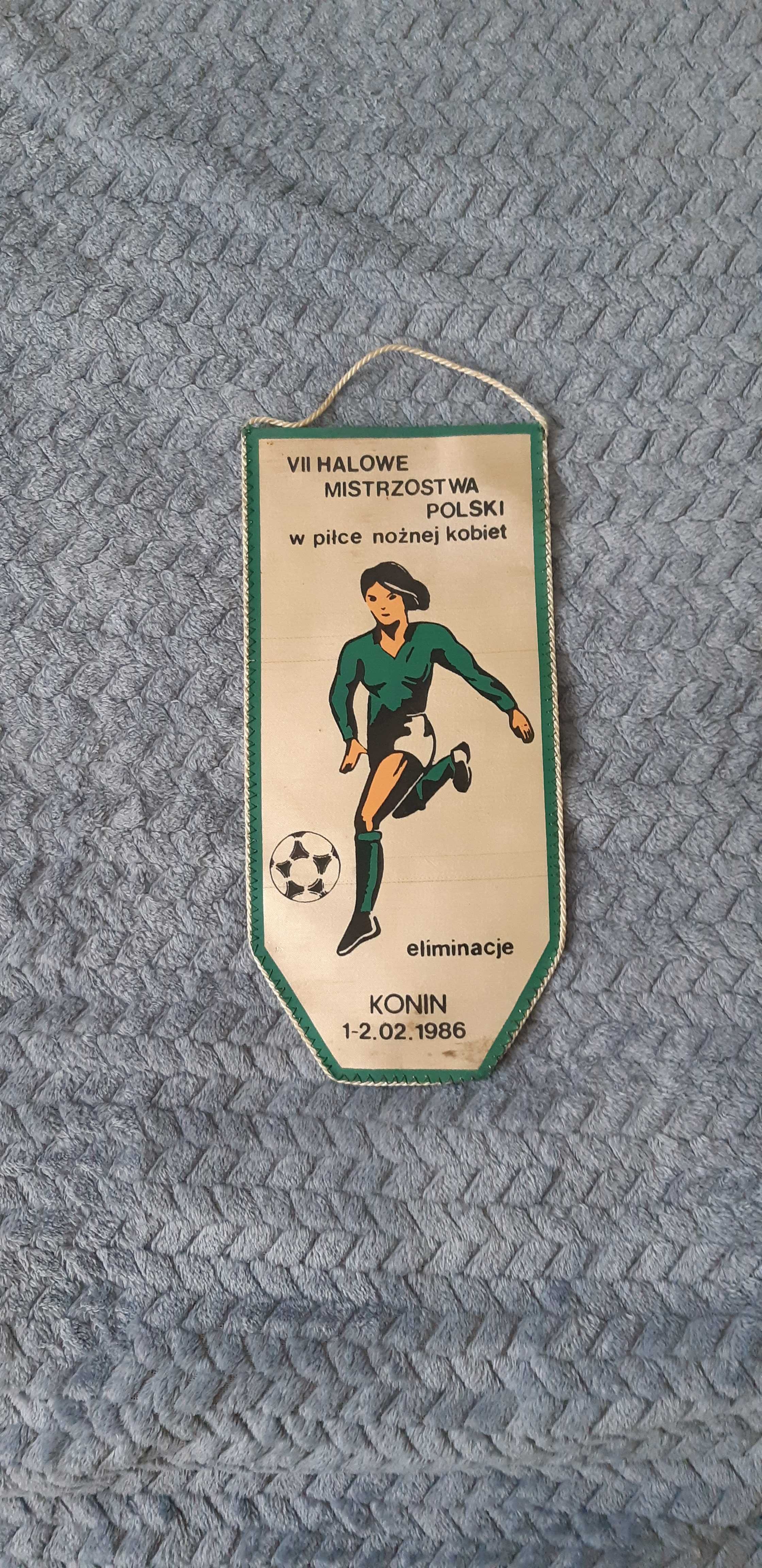 proporczyk VII Halowe Mistrzostwa Polski w piłce nożnej kobiet 1986