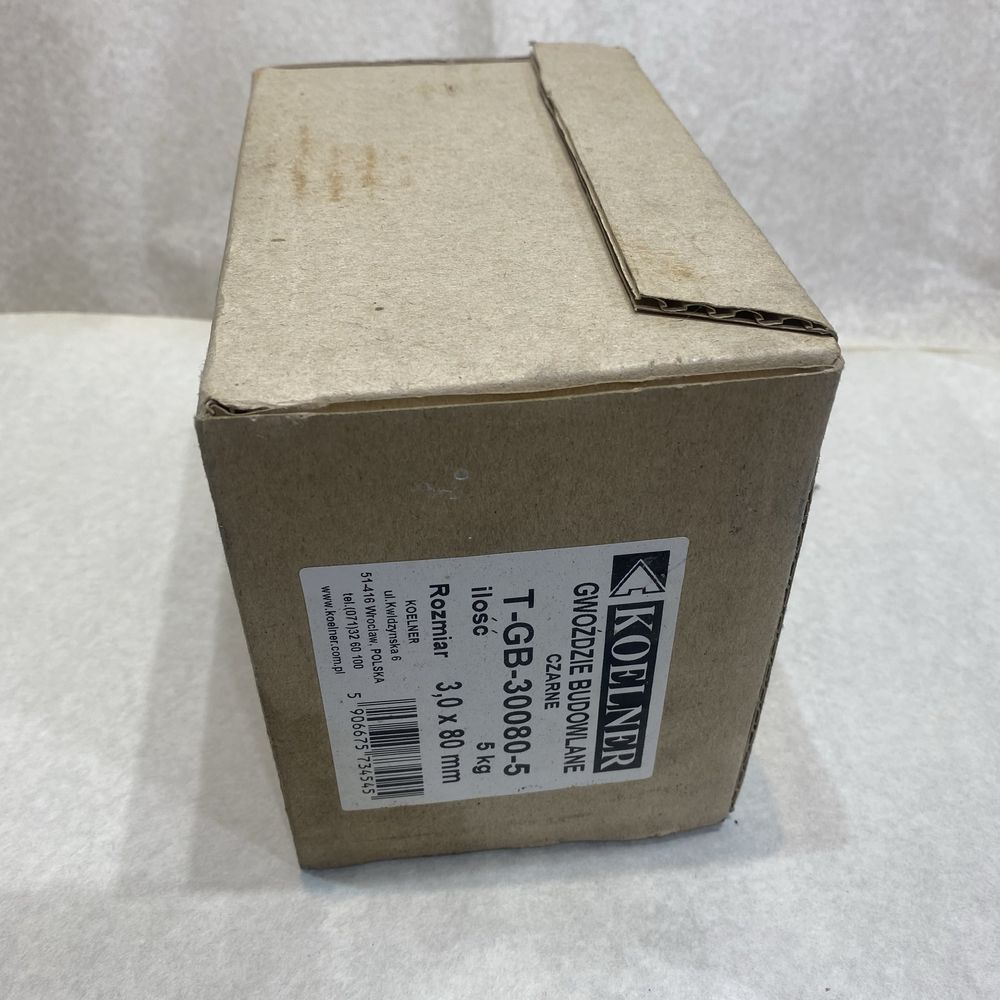 Gwoździe budowlane czarne 3,0x80 T-GB-30080 KOELNER