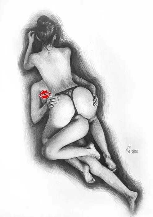 Эротический рисунок ню