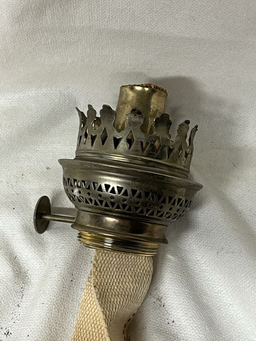 Brener palnik do lampy naftowej z knotem – średnica gwintu ok. 39 mm