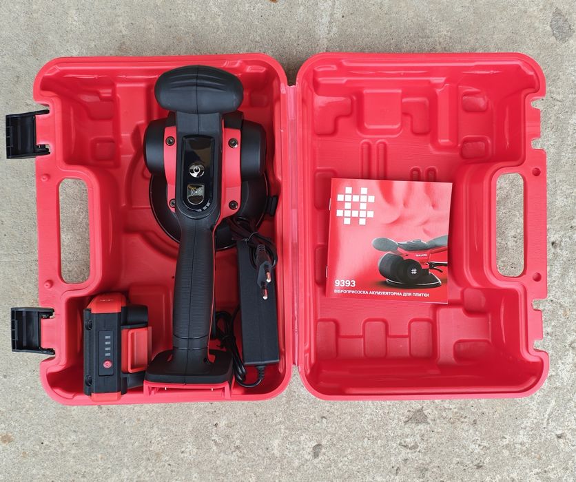 Віброприсоска акумуляторна Shijing 9393 для скла плитки присоска