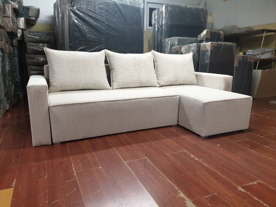 Rogówka Narożnik z Bokami TKANINA sztruks Nowość! DOSTAWA